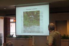 Milner shows a photo of an improper location for the grease interceptor.