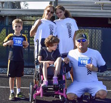 The Giordani family after running the 5K Saturday morning.
 