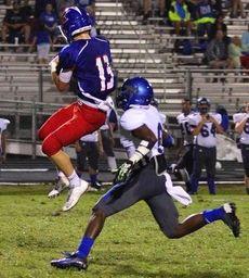Will Ulrich completed this 29-yard reception from Ryan Cerino into Riverside's first touchdown Friday night.
 