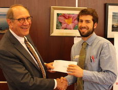Travis Farnham of Blue Ridge High School received a $1,325.53 grant for the Blue Ridge Tiger News.
 