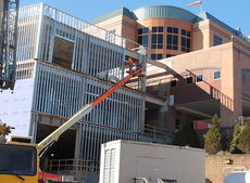 Construction on the back of Pelham Medical Center.
 