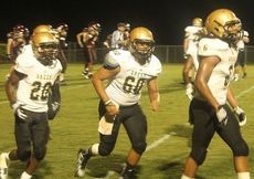 Here's three of the reasons Greer dominated Woodruff, left to right: Quez Nesbitt, Noah Hannon and Emmanuel Kelly.
 
