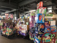 The ultra-successful diaper drive now occupies a small warehouse.
 