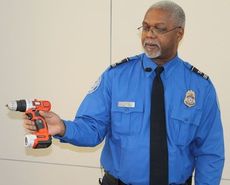 A power drill was one of the items turned over to the TSA.
 