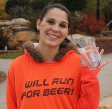Anna Morton was a volunteer and participant in the inaugural Kegs & K’s run.