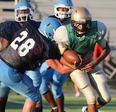 The Yellow Jackets got some valuable contact practice against J.L. Mann in a scrimmage Tuesday at Dooley Field.
