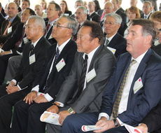 Officials from the corporate headquarters in Japan visited the Greer plant at the 50th Anniversary celebration last year.
 