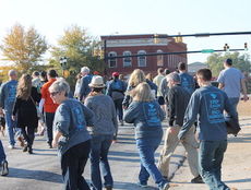 Greer Police led the walkers to East Poinsett Street and to the finish at the Greer Soup Kitchen.
 
 