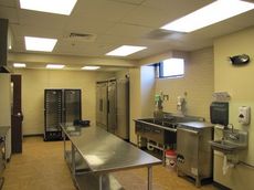 A full service kitchen is available to serve light refreshments or meals.
