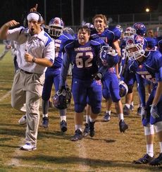 It was a happy night at Riverside as the Warriors beat J.L. Mann.
 