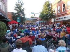 A big crowd showed up for the first Tunes on Trade and Greer Idol competition of the year Friday night at Victoria and Trade Street. 