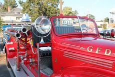 The striping, decals and buffing were the final details completed less than 24 hours before the restored fire truck was to be displayed at the Benson Classic Car Show at Greer First Baptist Church Saturday.