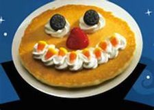 Just because. Nothing like a smiley face pancake for kids.