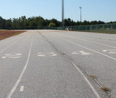A new surface will replace the track that has cracks and is about 10 years old.
 