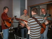 The New River Bluegrass Band is a popular local band. They appeared at Dollywood last year and play in greater Greer area churches.