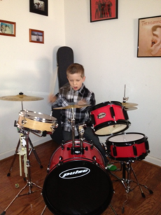 Brayden Michael Winslow on Christmas day 2013 laying down some new sound.
 