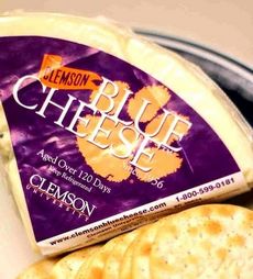 Yes I did leave the web site address and toll-free number in clear view in this photo for fans wanting to know where to get Clemson Blue Cheese.