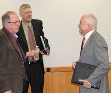 City Administrator Ed Driggers, right, joined other administrators at the sessiion.