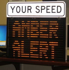 Mobile, digital signs, introduced at City Council last year, are 70 percent effective in drivers slowing down when they are speeding through the radar beams.
 