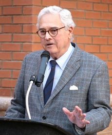 Dr. Julian Posey acknowledges family, guests and colleagues who honored him with the dedication of the healing gardens at the Gibbs Center – Pelham and the surprise announcement of his receiving the Order of the Palmetto.