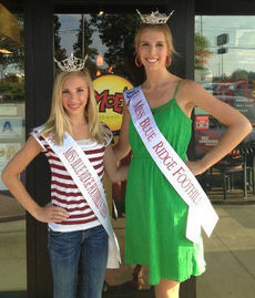 Makayla and Chelcee raise funds at Moes on Pelham.