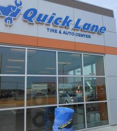 Quick Lane is the only one between Greenville and Anderson. It services all makes and models.