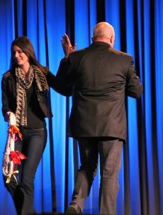 Dave Ramsey and Rachel Cruze were high-fiving each other's presentations during the evening.