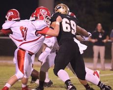 Ty Campbell works his way through Greenville's blockers.