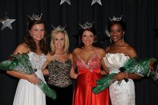 The 2011 queens are from left to right: Lauren Powell, Miss Blue Ridge Foothills Teen; Kinsley Johnson, Miss Blue Ridge Foothills; Anna Catherine English, Miss Wade Hampton Taylors, and Miranda Gist, Miss Wade Hampton Taylors Teen. 