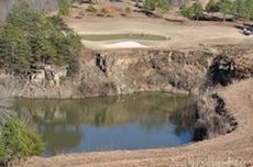 The 17th hole at Currahee Club provides the picturesque view from the back porch of the 2013 Southern Living Showcase Home.