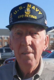 Bill Carithers, a Navy veteran with three tours in Korea and one in Vietnam, came to Greer to pay his respects to the fallen soldier.