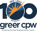 Greer CPW is celebrating its 100th anniversary with a day of celebration on April 27 at the administrative and operations complex. The family-oriented event will feature music, food and activities and end with a fireworks display at 8 p.m.