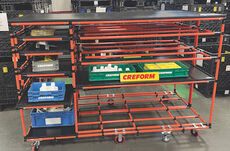Creform has designed and built a kitting cart for an aircraft/ aerospace manufacturer that focuses on inspection and repair of aircrafts and their engines.