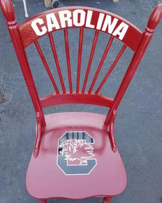 South Carolina collegiate chairs are expected to be a hot live auction bid.
 
 