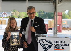 Little did Abigail Stefanacci know when she named one of the Greer Inland Port cranes 