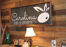 Carolina Vine and Branch, complements La Bouteille's grand opening, with a wide selection of oil and vinegar at the end of the Depot shops.
 
 