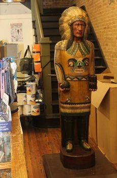 This Cigar Store Indian will be among the items that will be auctioned Wednesday. Preview some of the items here.