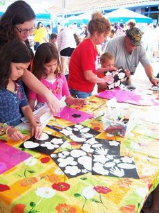 Children visiting Creation Station is one of the most active parts of the Greer Family Fest on Saturday morning. There are arts and crafts that have something for everyone. Greer area churches volunteer for this popular activity.