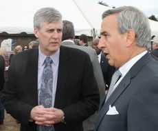 Mayor Rick Danner and Jim Newcome, President and CEO of the South Carolina Ports Authority.