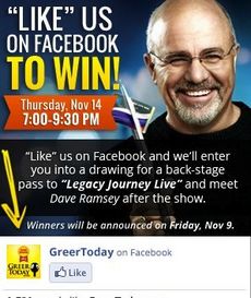Want to meet Dave Ramsey? Click here to see how for free.
