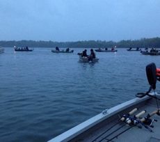 The weather provided some raw fishing conditions with temperatures in the low 50s and steady mist or light rain throughout the day.
 