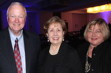 Marion Waters was honored as Educator of the Year by the Greater Greer Education Foundation Thursday night at the Greater Greer Chamber of Commerce Award dinner. Pictured with Waters is his wife, Ann (left) and Margaret Burch.
 
 