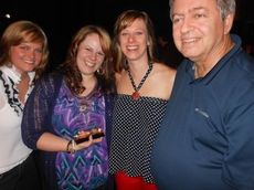 Chris Elliott received the Lifetime Achievement Award posthumously. Her husband, Warren and their children were on hand to receive the honor. Left to right: Lezlee and Jenifer Elliott, Kristin LaRoy and Warren.
