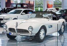 The restored classic BMW 507 was once owned by the “King of Rock and Roll”, Elvis Presley. It will be at the Zentrum museum until spring 2017.
 