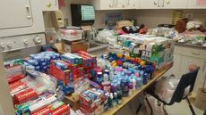 The Riverside swim team and cross country team collected much-needed items for children at an elementary school in Sumter.
 