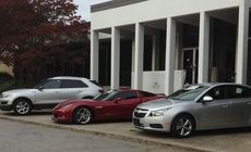 General Motors has giften four vehicles to Greenville Tech to support automotive training – 2012 Chevy Cruze, a 2012 Saab SUV, a 2012 Grand Sport Corvette, and a 2013 2500 Silverado Duramax.