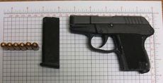 At approximately 5:45 a.m. Sunday, a loaded .380 was discovered in a passenger’s carry-on bag.
 