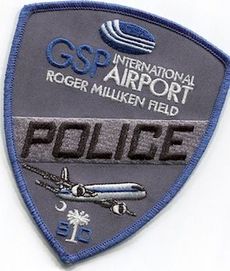 The new patch GSP police are wearing combines the airport's logo with a passenger plane. The state's crescent moon and Palmetto tree are incorporated in the design.