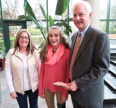 Ginger Dailey is pictured with her mother, Tammy, and John Dargan, Spartanburg Regional Foundation Senior Director of Philanthropy John Dargan.
 
 