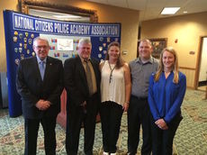 The Greer contingent at the National Citizens Police Academy Association convention in Midway, Utah are, left to right, Dale Haule, Lt. Jim Holcombe, Angie Childers, Robert Lewis and Jessica Crawford.
 
 
 